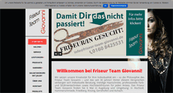 Desktop Screenshot of friseur-team-giovanni.de
