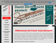 Tablet Screenshot of friseur-team-giovanni.de